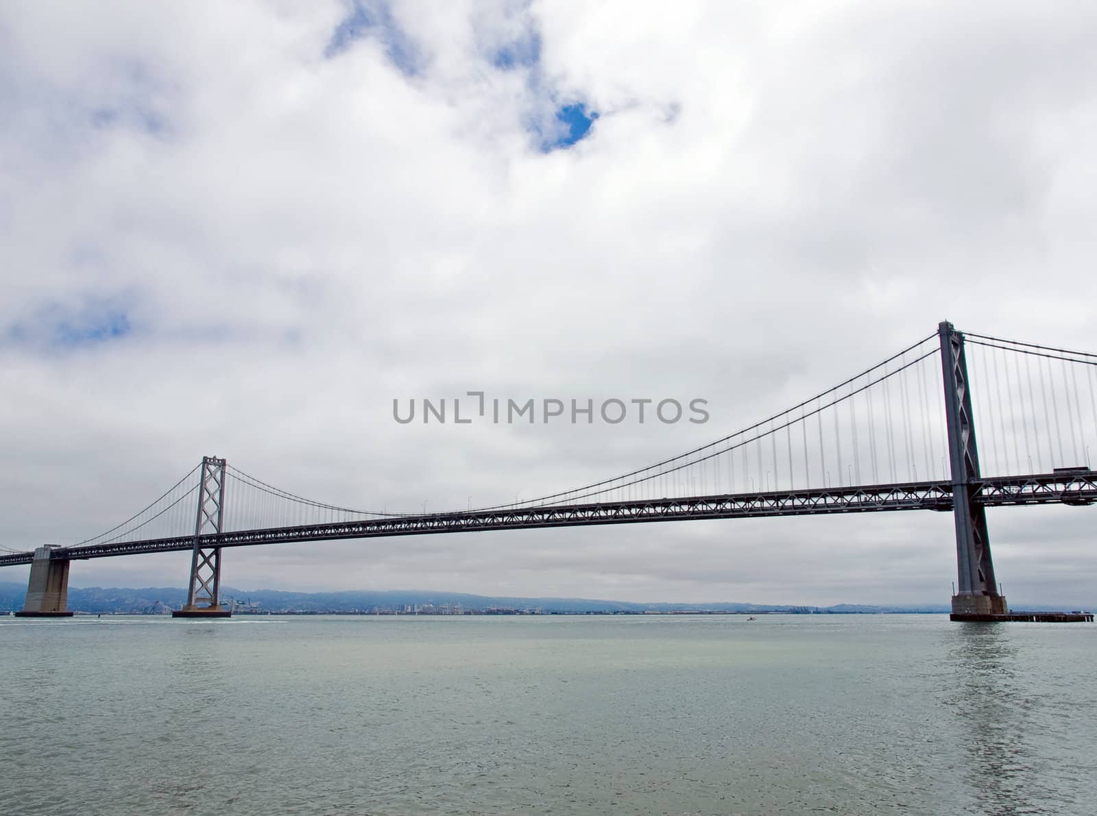 San Francisco Bay Bridge on a Cloudy Day