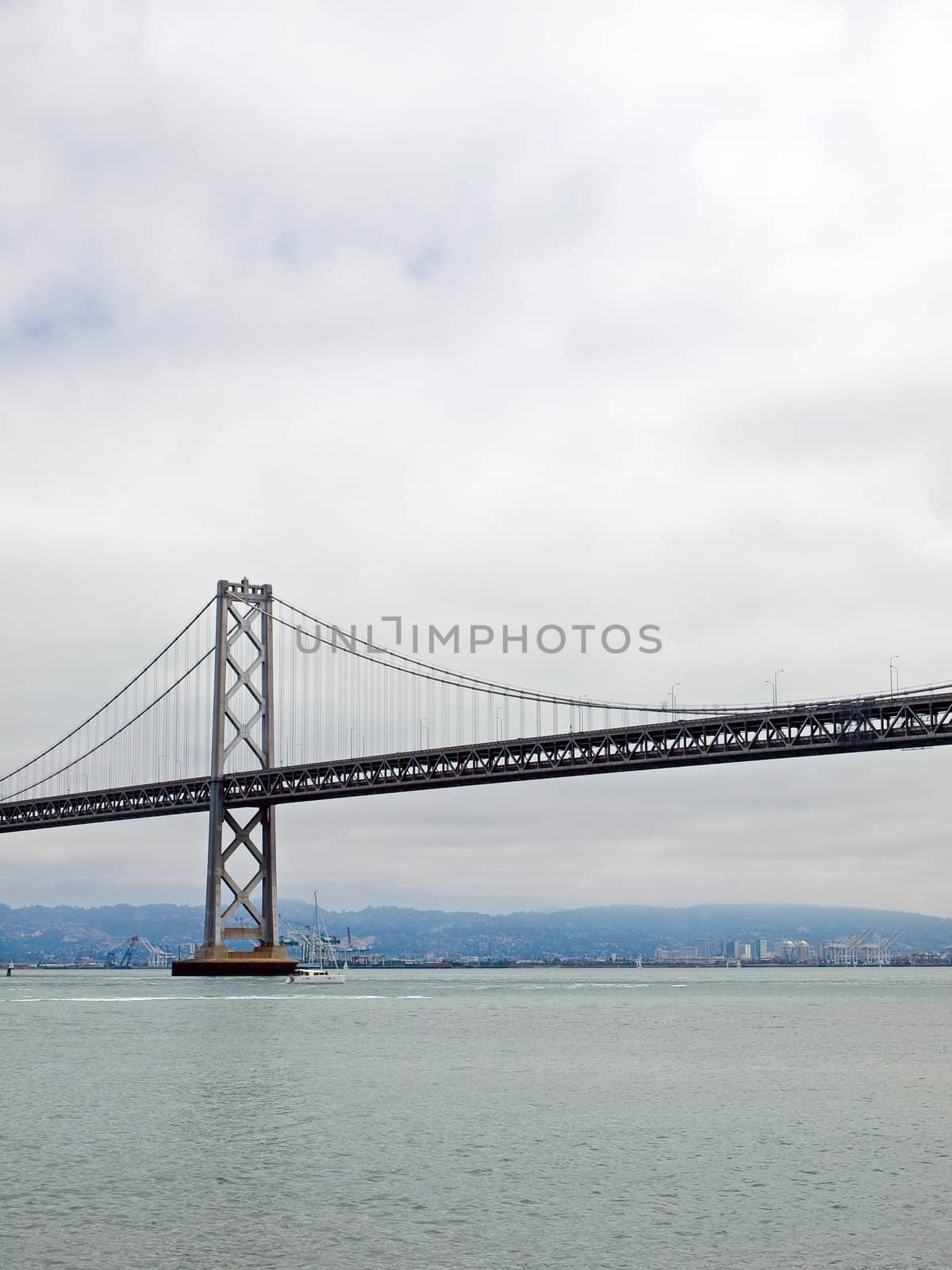 San Francisco Bay Bridge on a Cloudy Day by Frankljunior