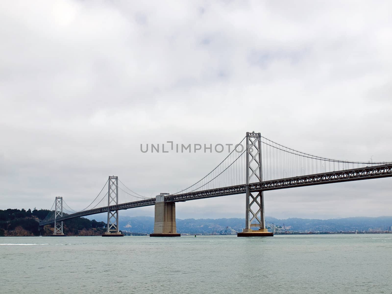 San Francisco Bay Bridge on a Cloudy Day by Frankljunior
