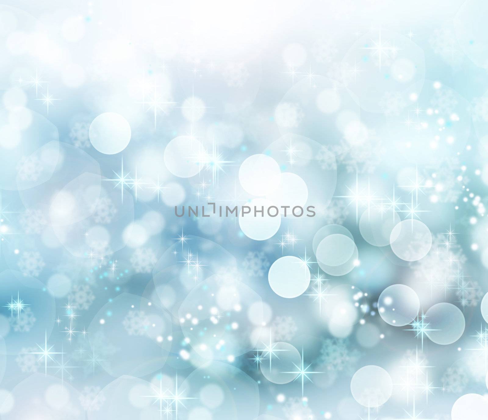 Abstract Winter background. Christmas abstract bokeh by SubbotinaA