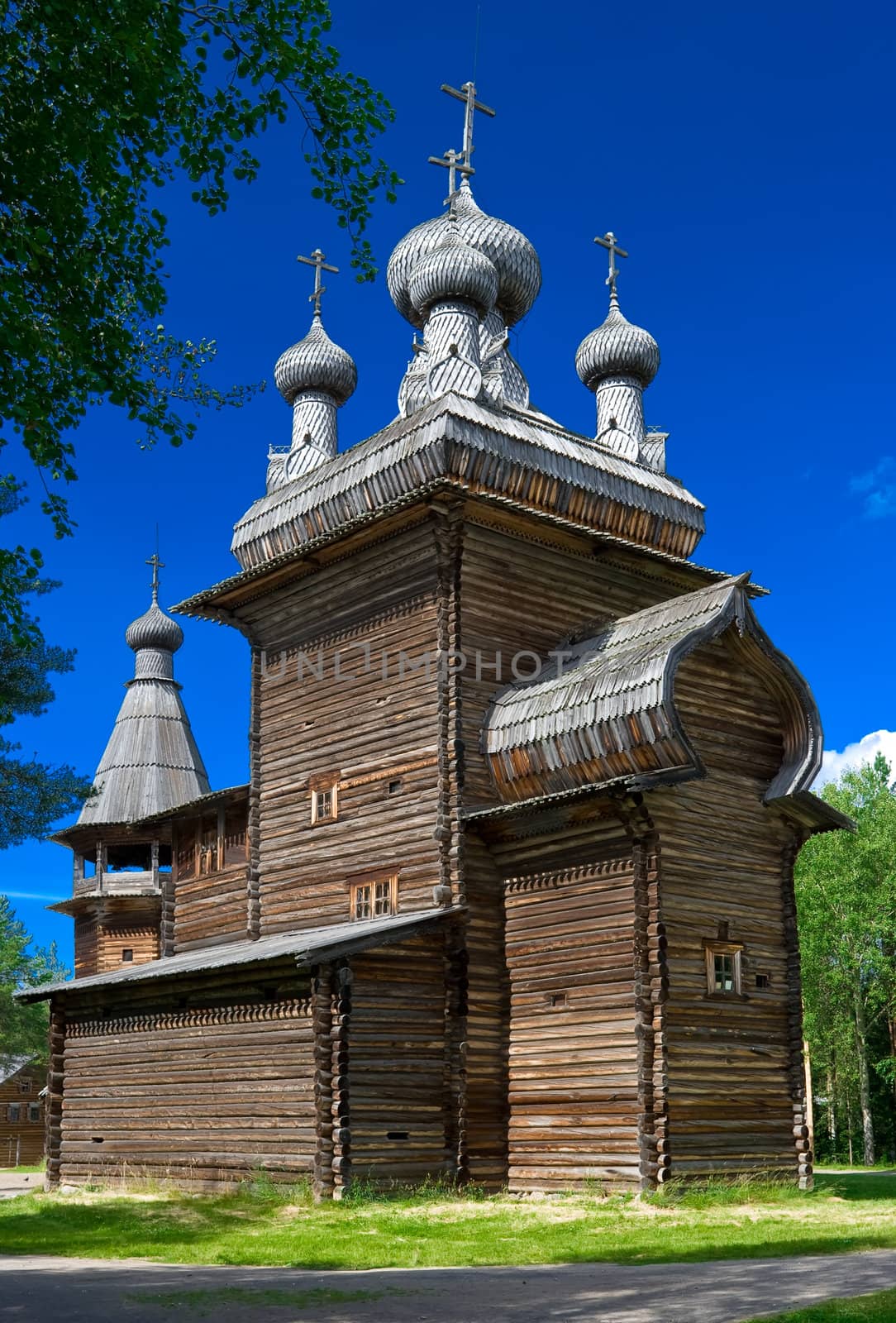 Wooden Russian Church in Arkhangelsk  