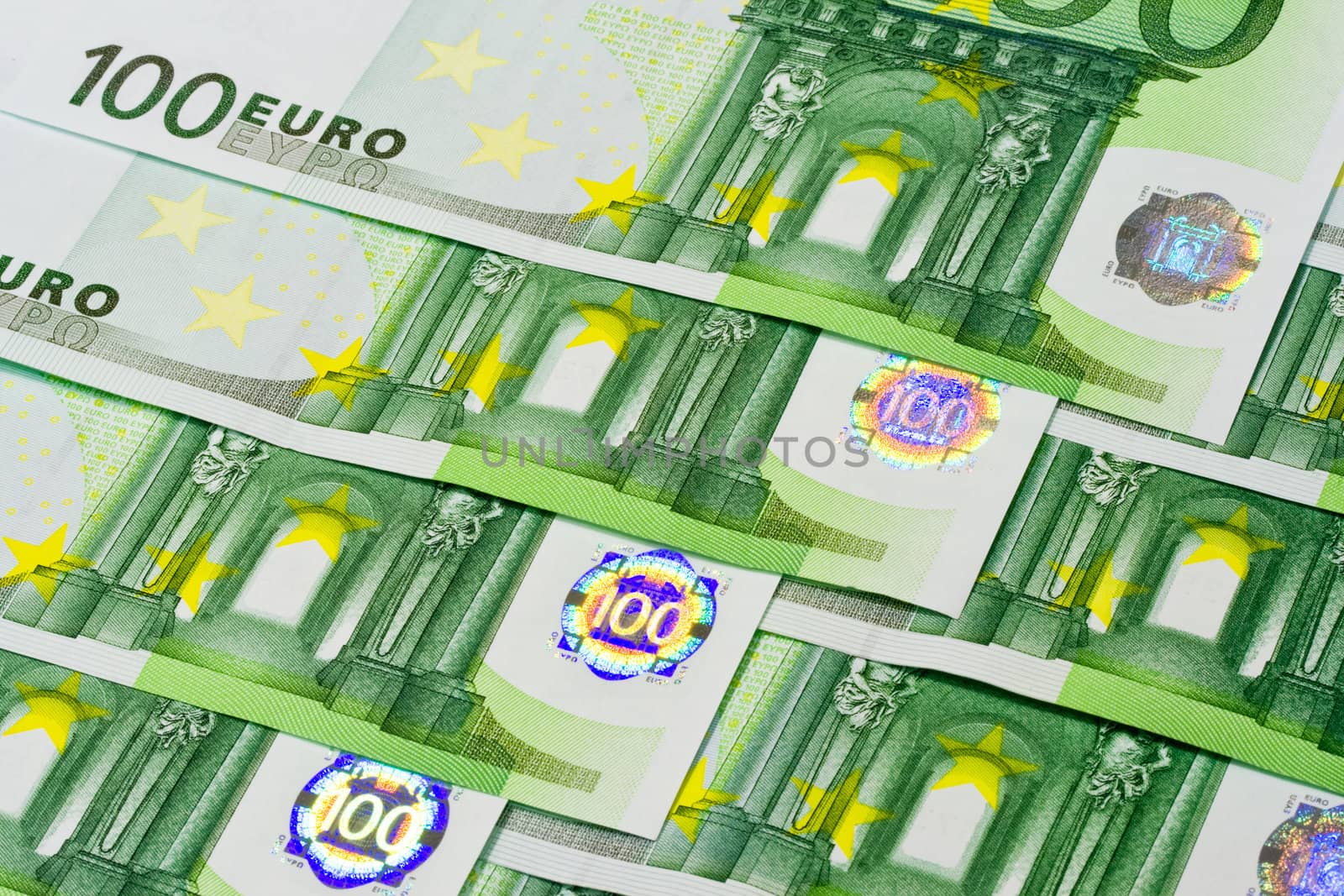 Euro banknote money, european currency background