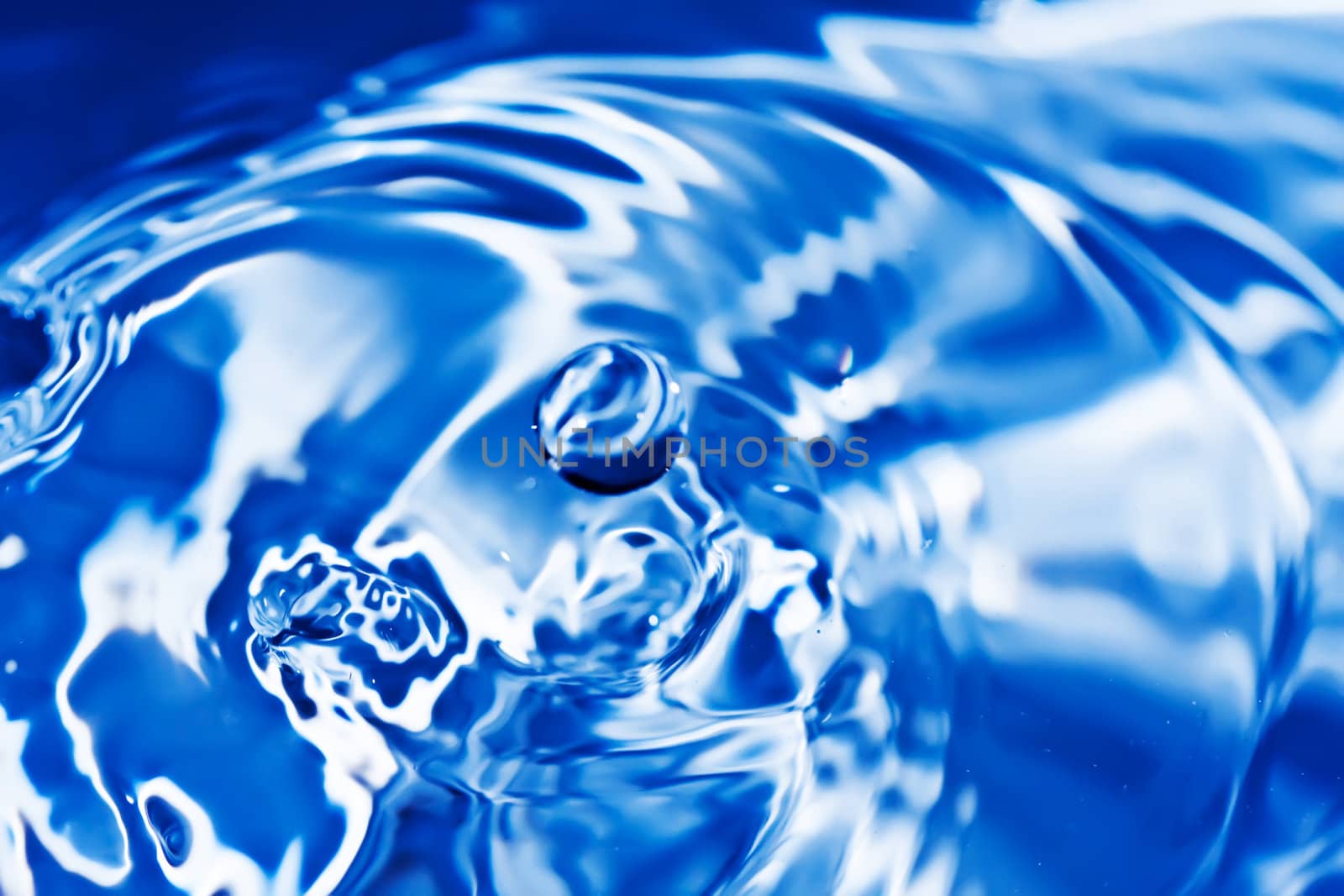 Water splash close up