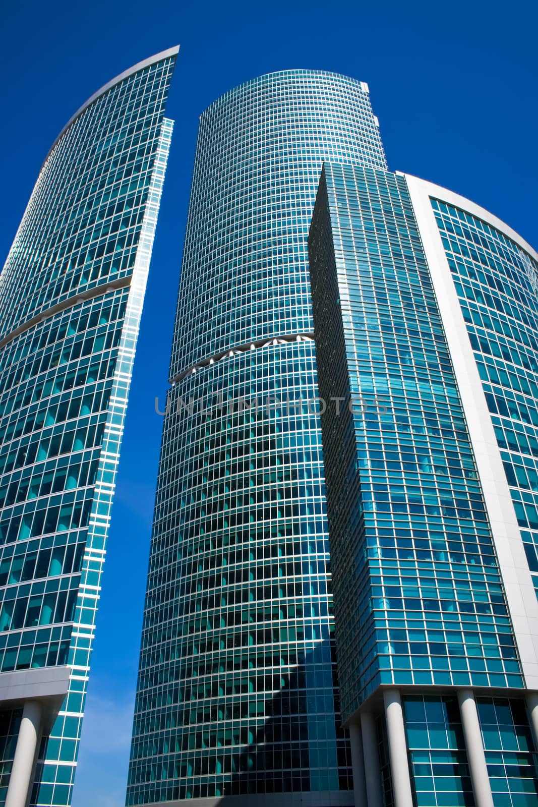 New skyscrapers business center in Moscow city, Russia