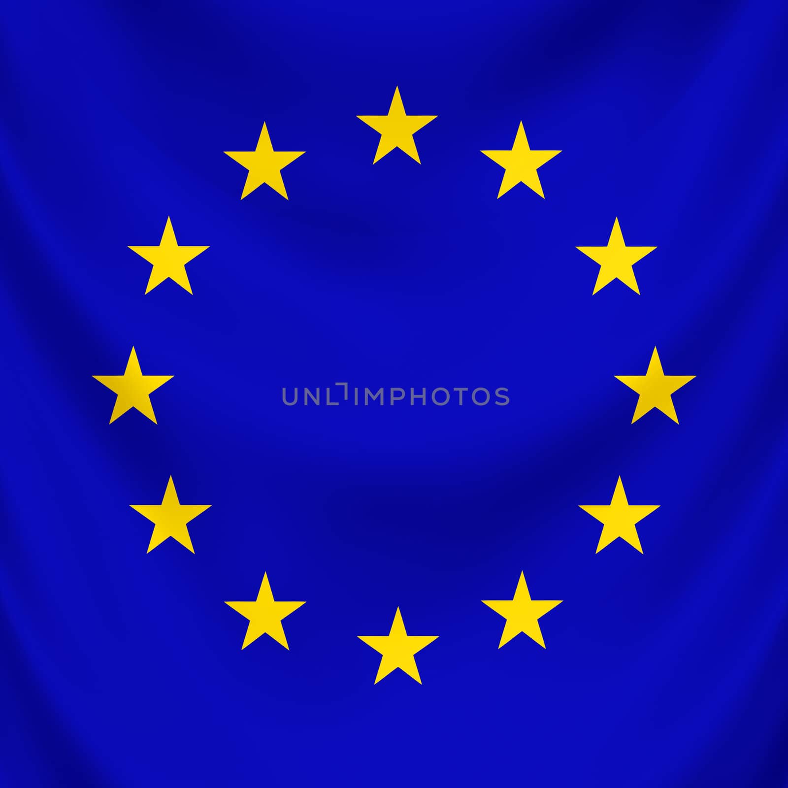 Symbol of united countries in Europe, EU