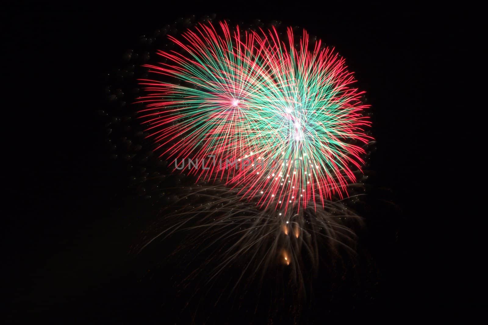 Fireworks during a religious festivity in the south of Italy