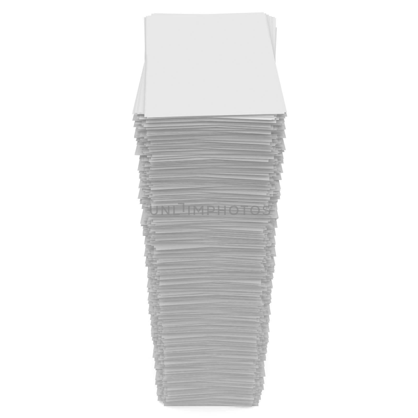 A stack of white paper by cherezoff