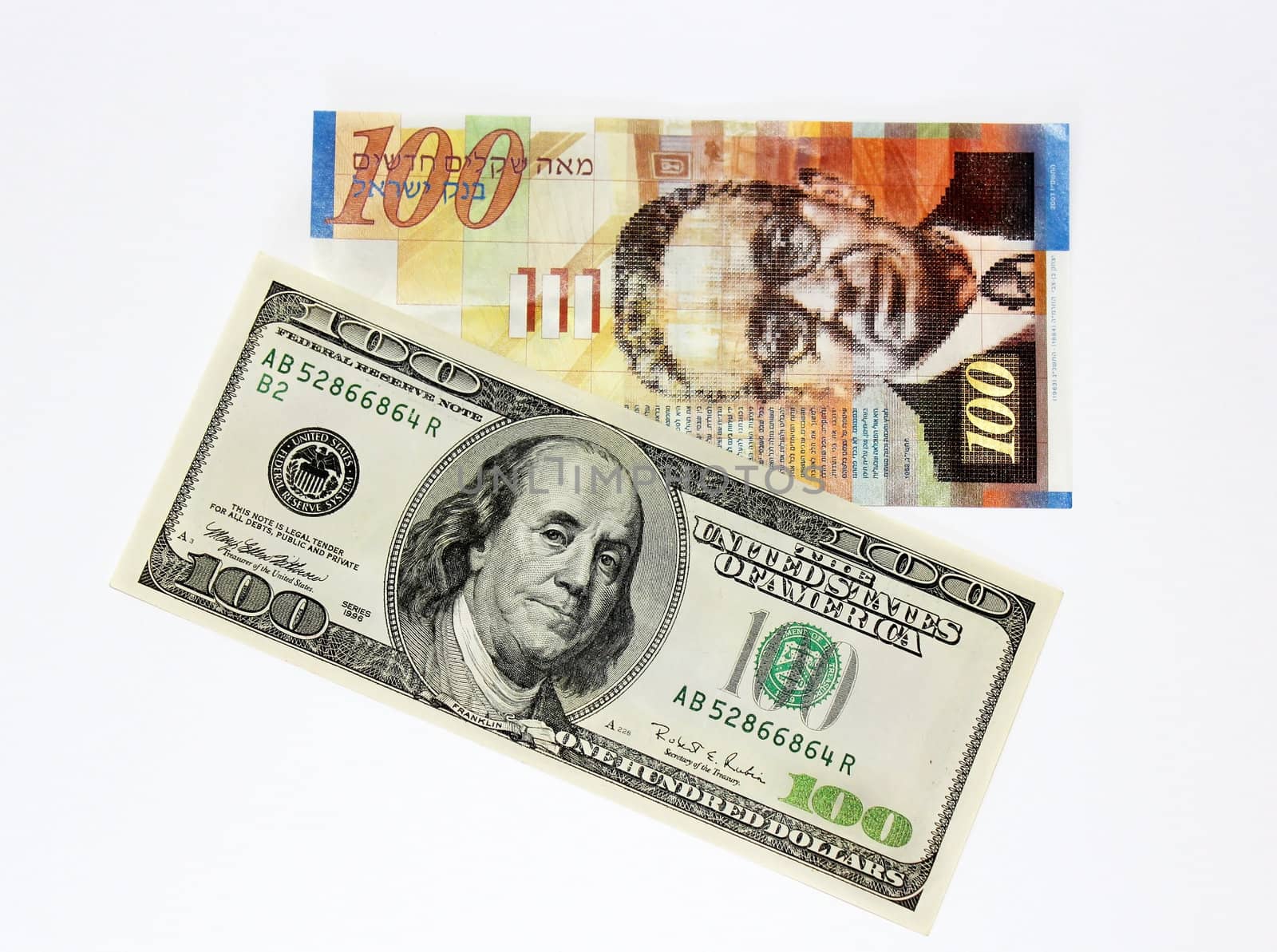 money of America and Israel by irisphoto4