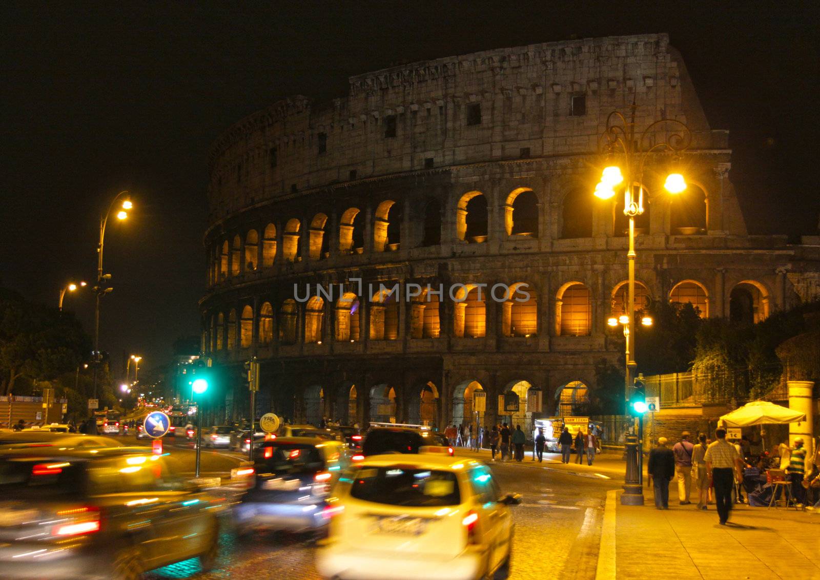 Colosseum Traffic Blur
 by ca2hill