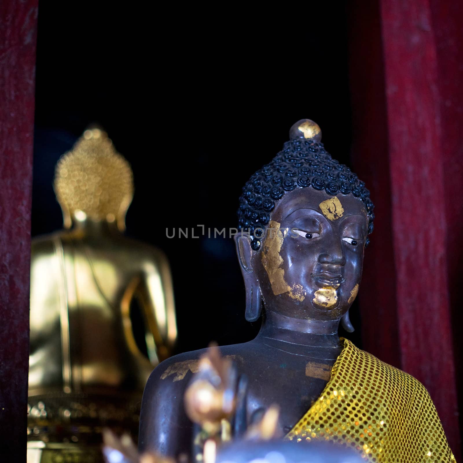 Statue of Buddha in golden