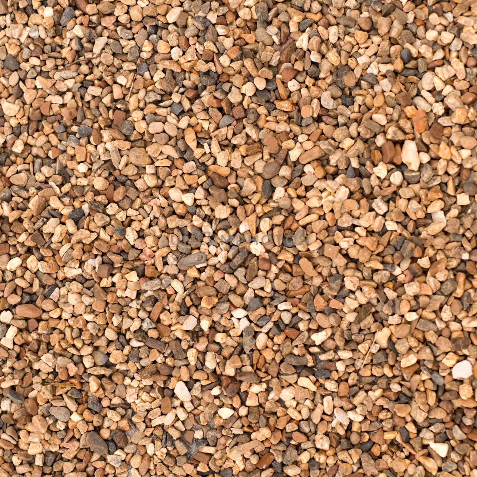 Heap of brown stones, natural background