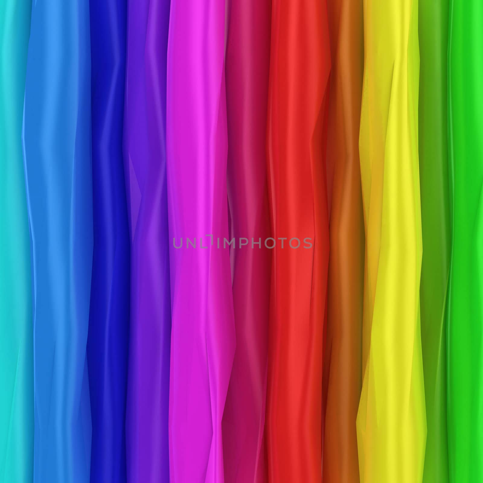 Wrinkled background of rainbow colors