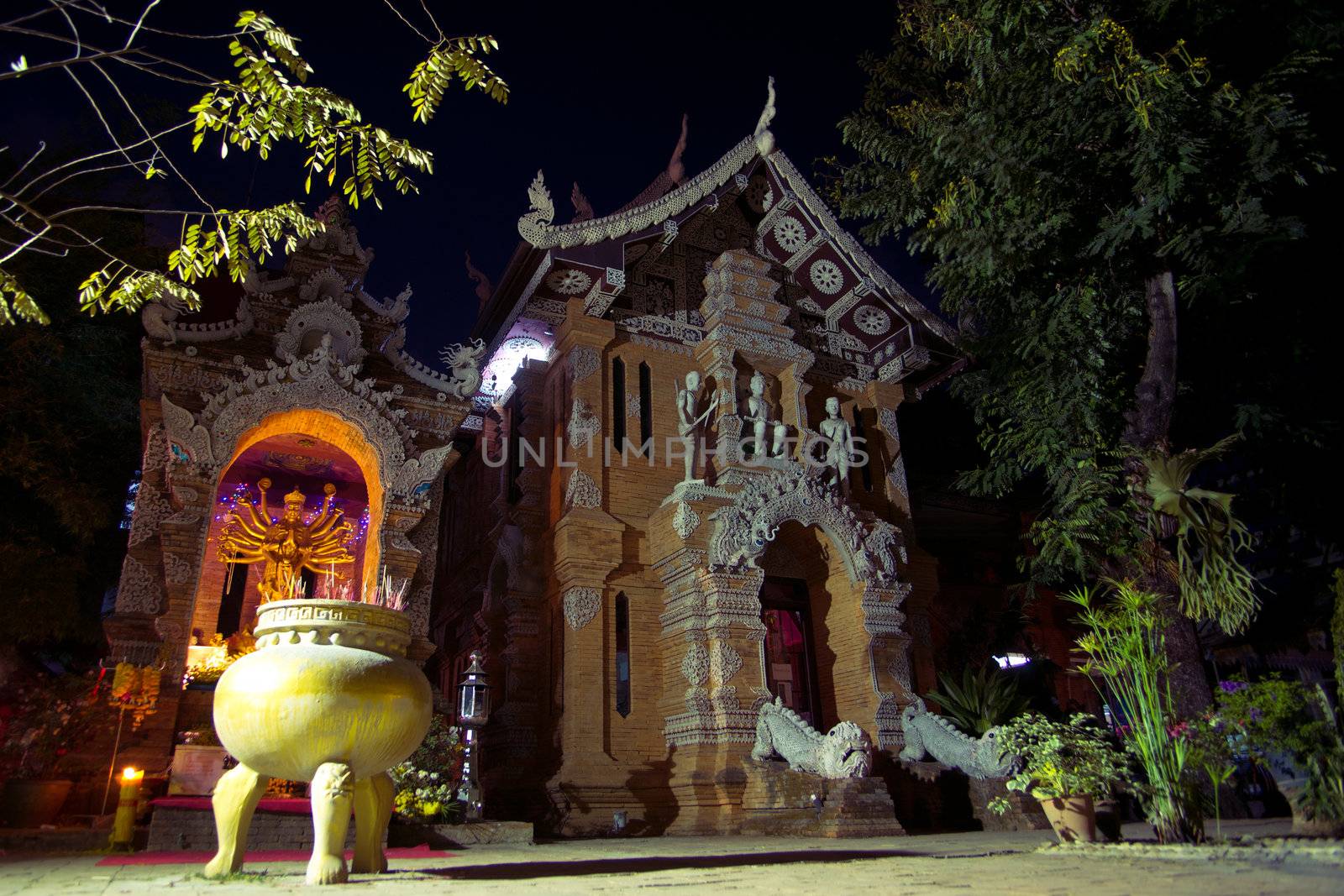 Temple Lok Molee in Chiangmai, Thailand, Asia