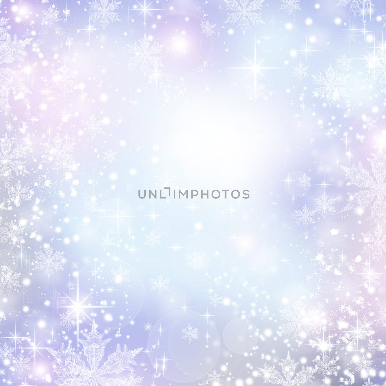 Abstract Winter background. Christmas abstract bokeh by SubbotinaA