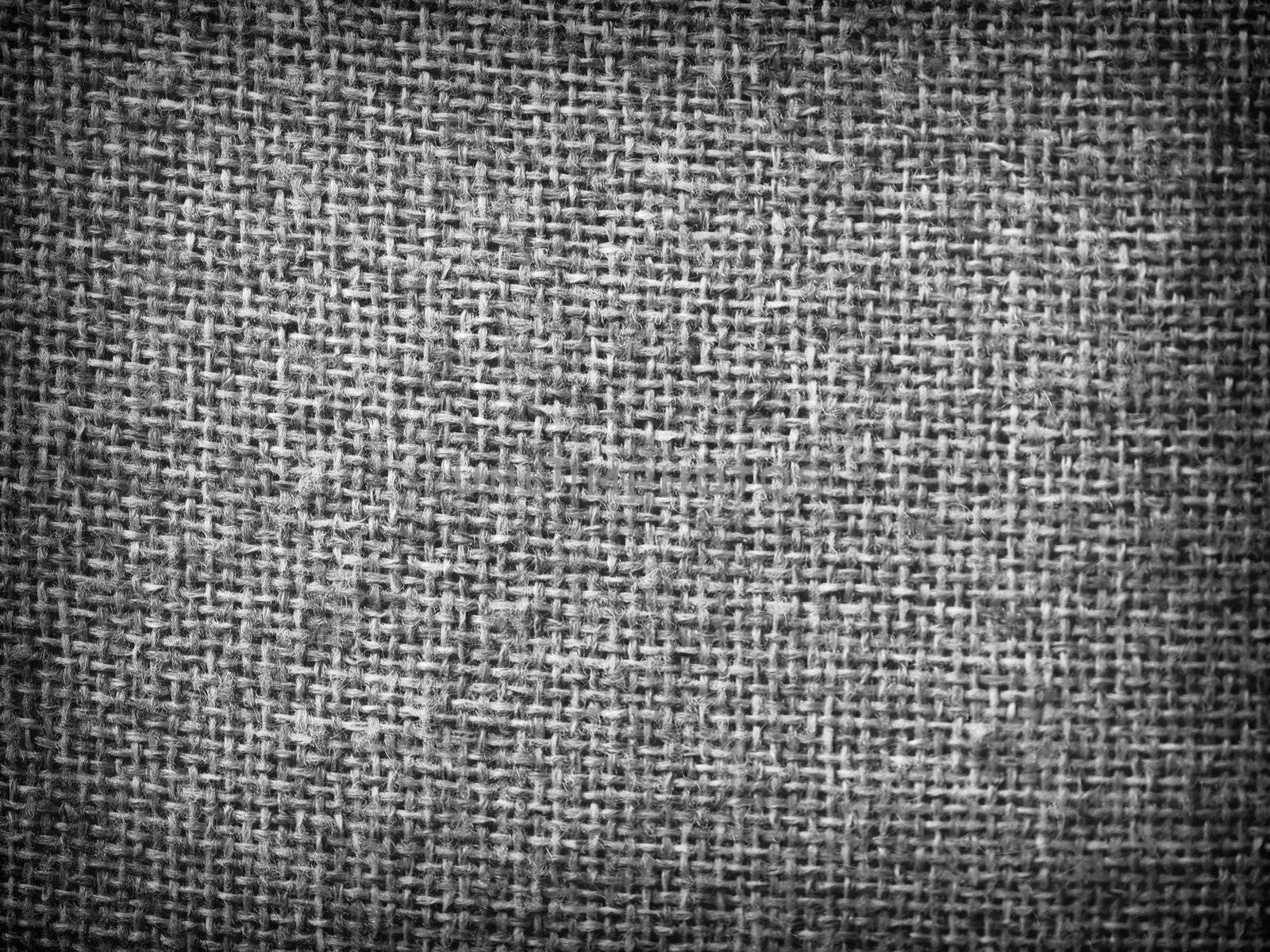Burlap Gray Grunge Texture Background with Framed Copyspace 