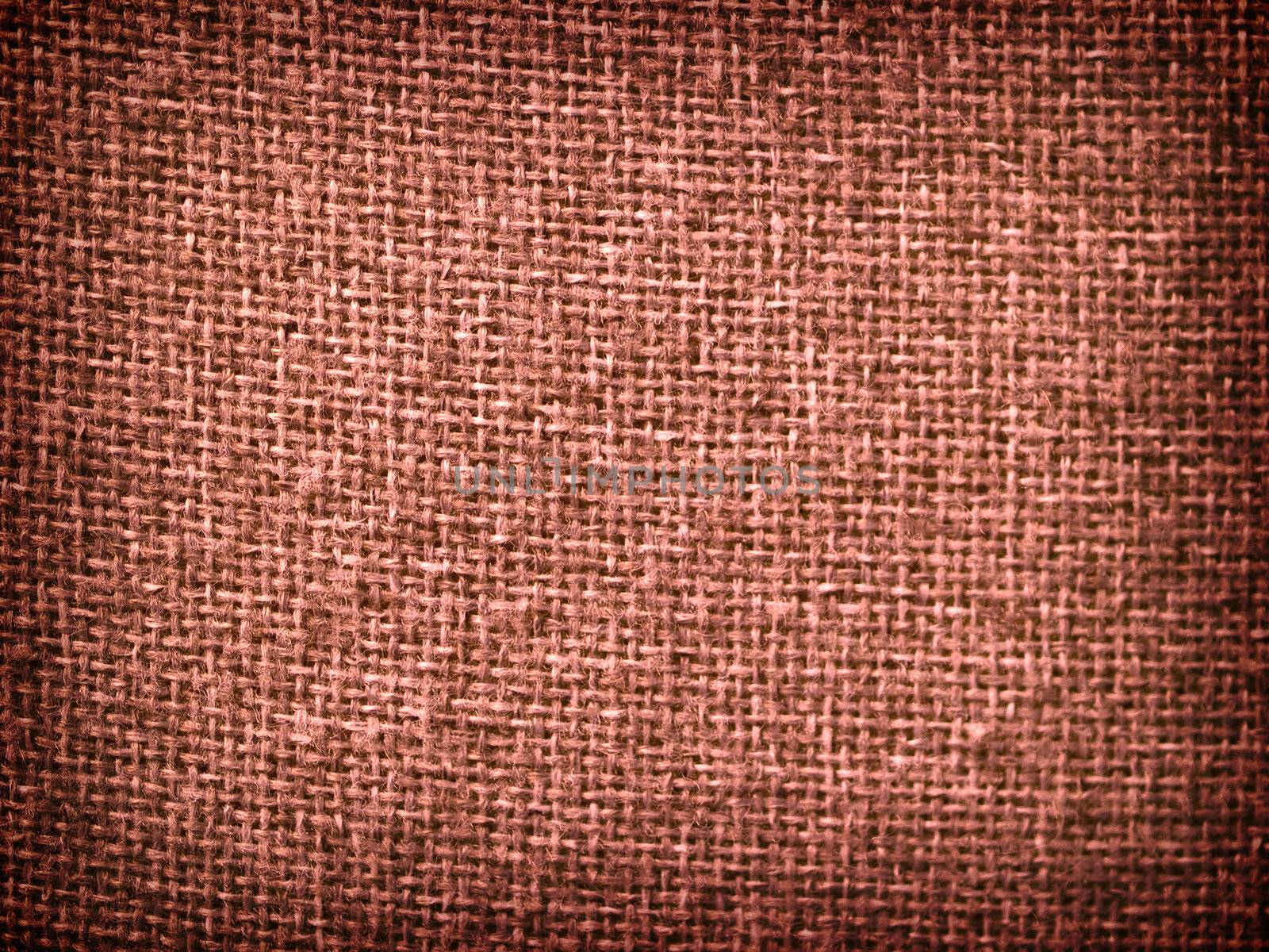 Burlap Salmon Fabric Texture Background by Frankljunior