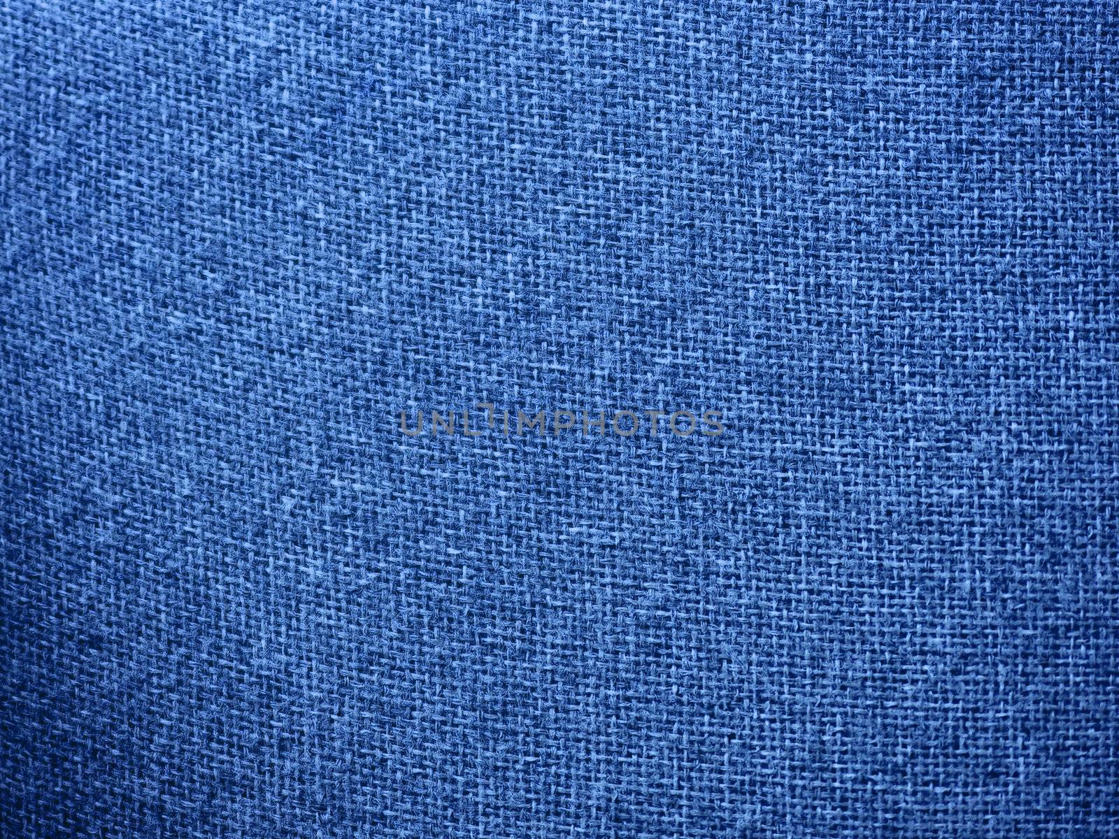Burlap Blue Fabric Texture Background by Frankljunior