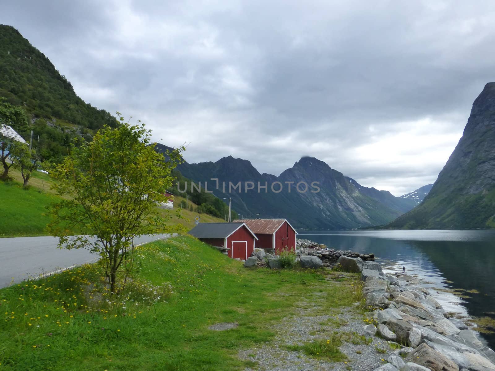 Mighty mountains Norwegian nortwest coast