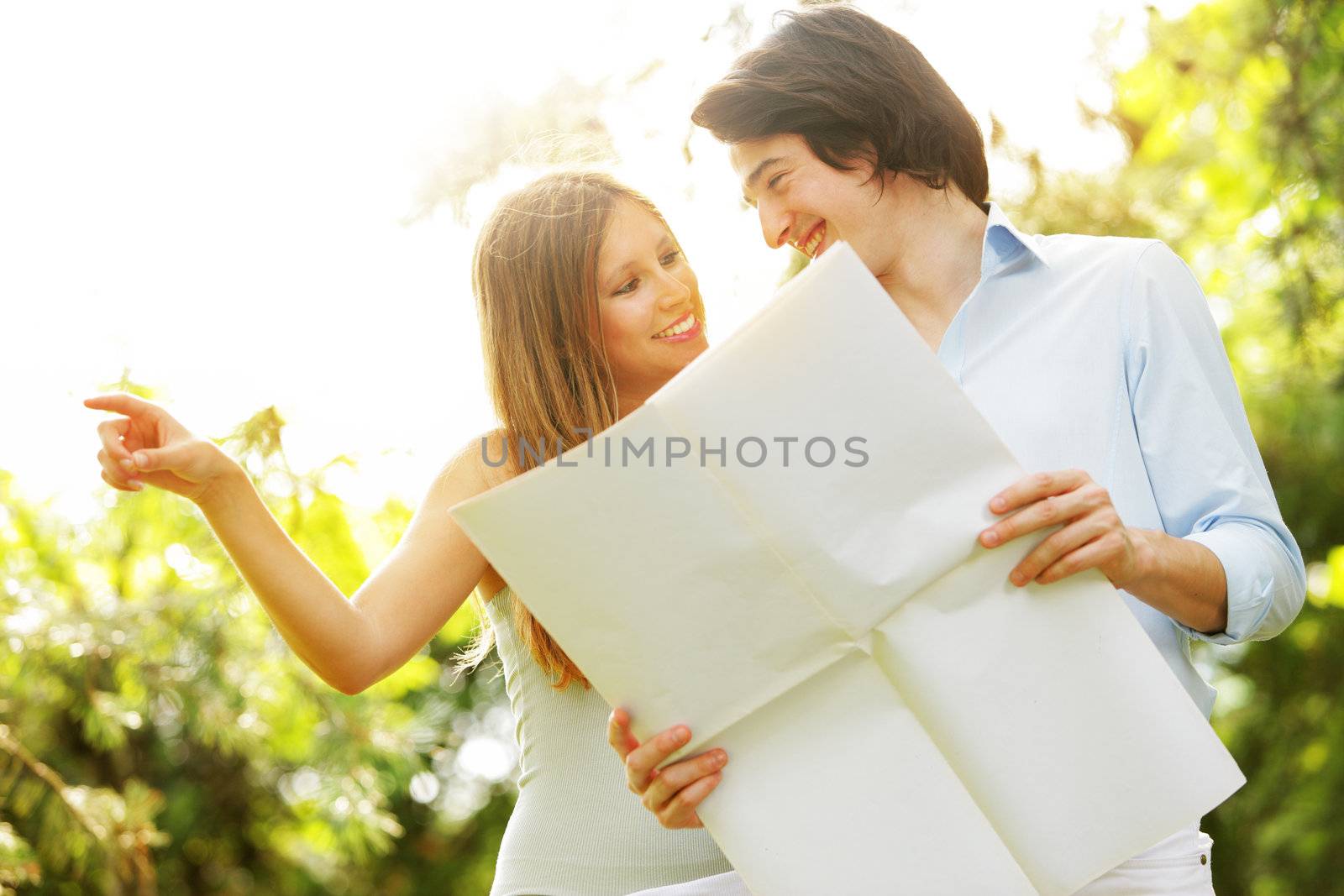 a young married couple imagines his new home