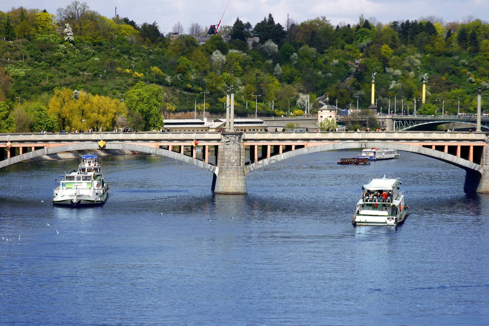 Vltava river in Prague, Czech Republic by cristiaciobanu