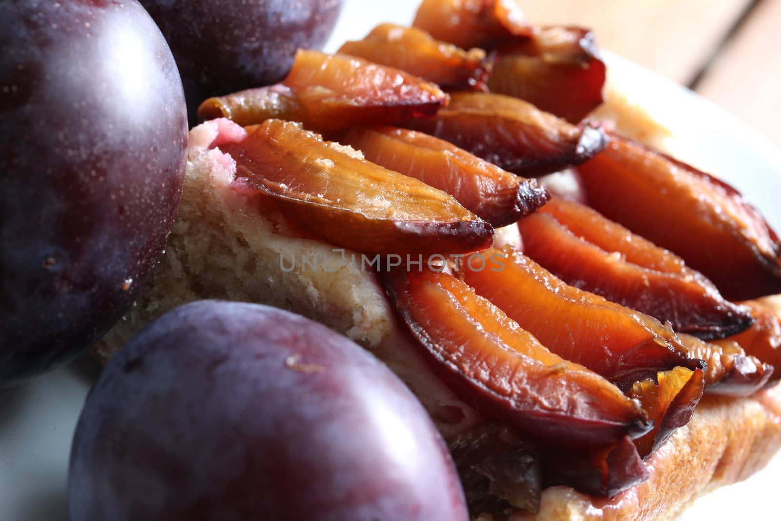 fresh plum cake