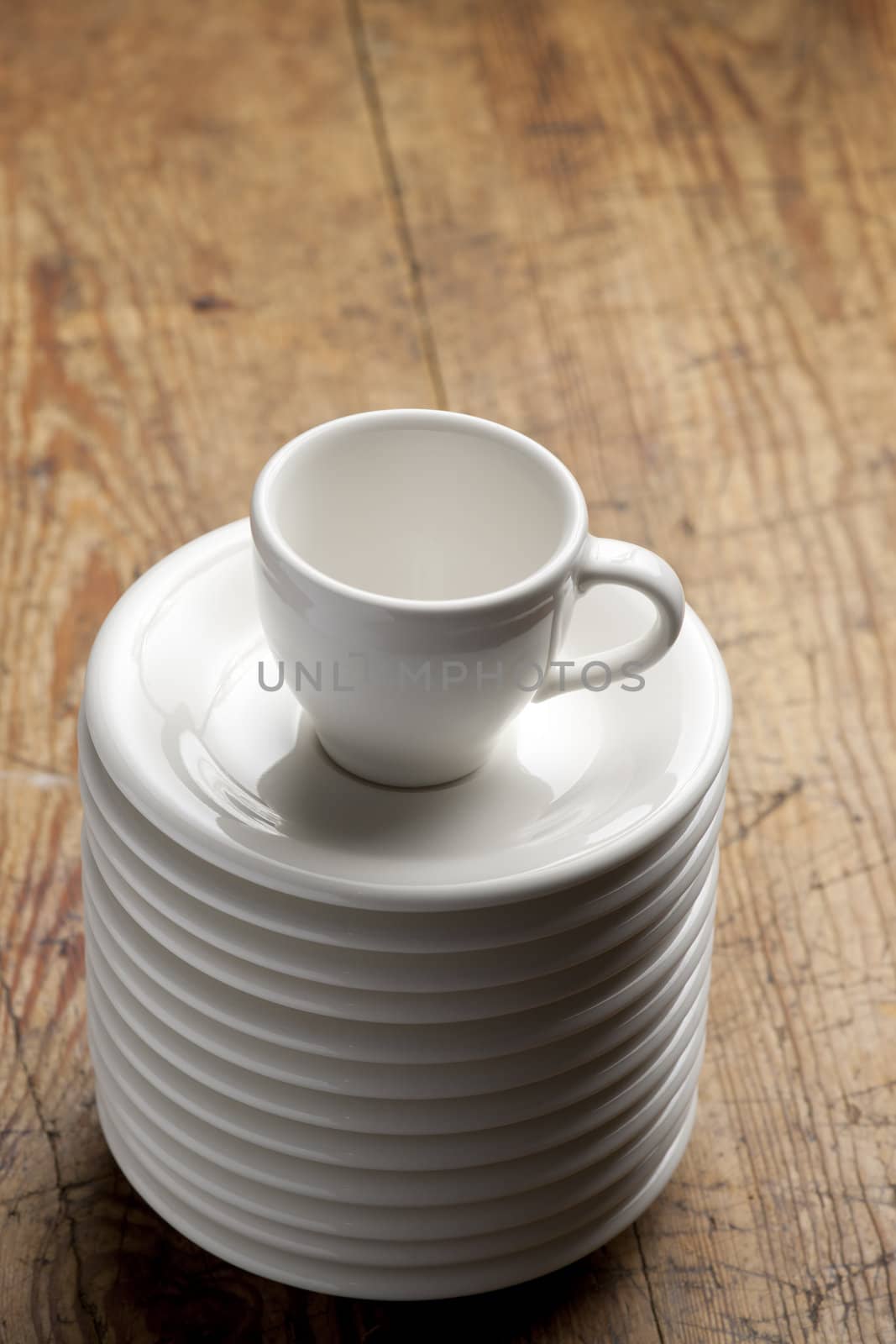 Coffee cup on saucers. by Pietus