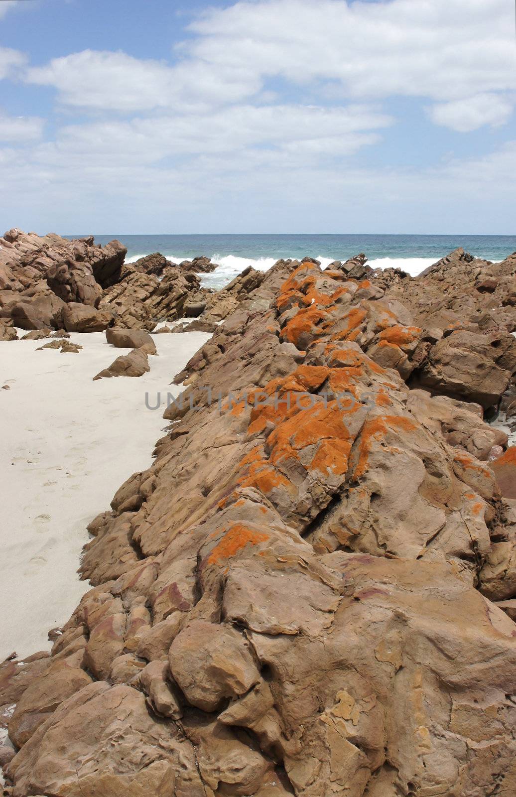 Rocky beach of Stokes Bay, Kangaroo Island, South Australia
