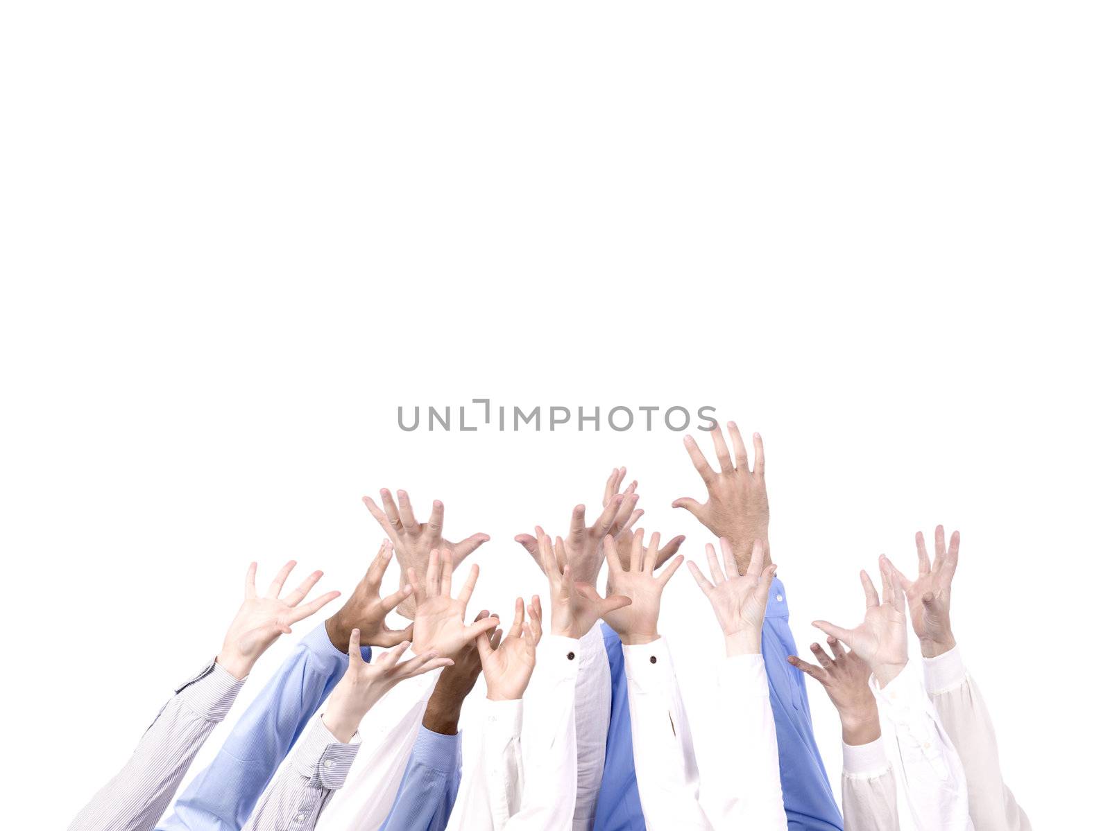 diverse group of hands