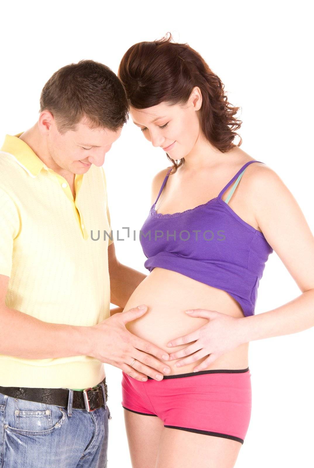 picture of happy couple waiting for baby
