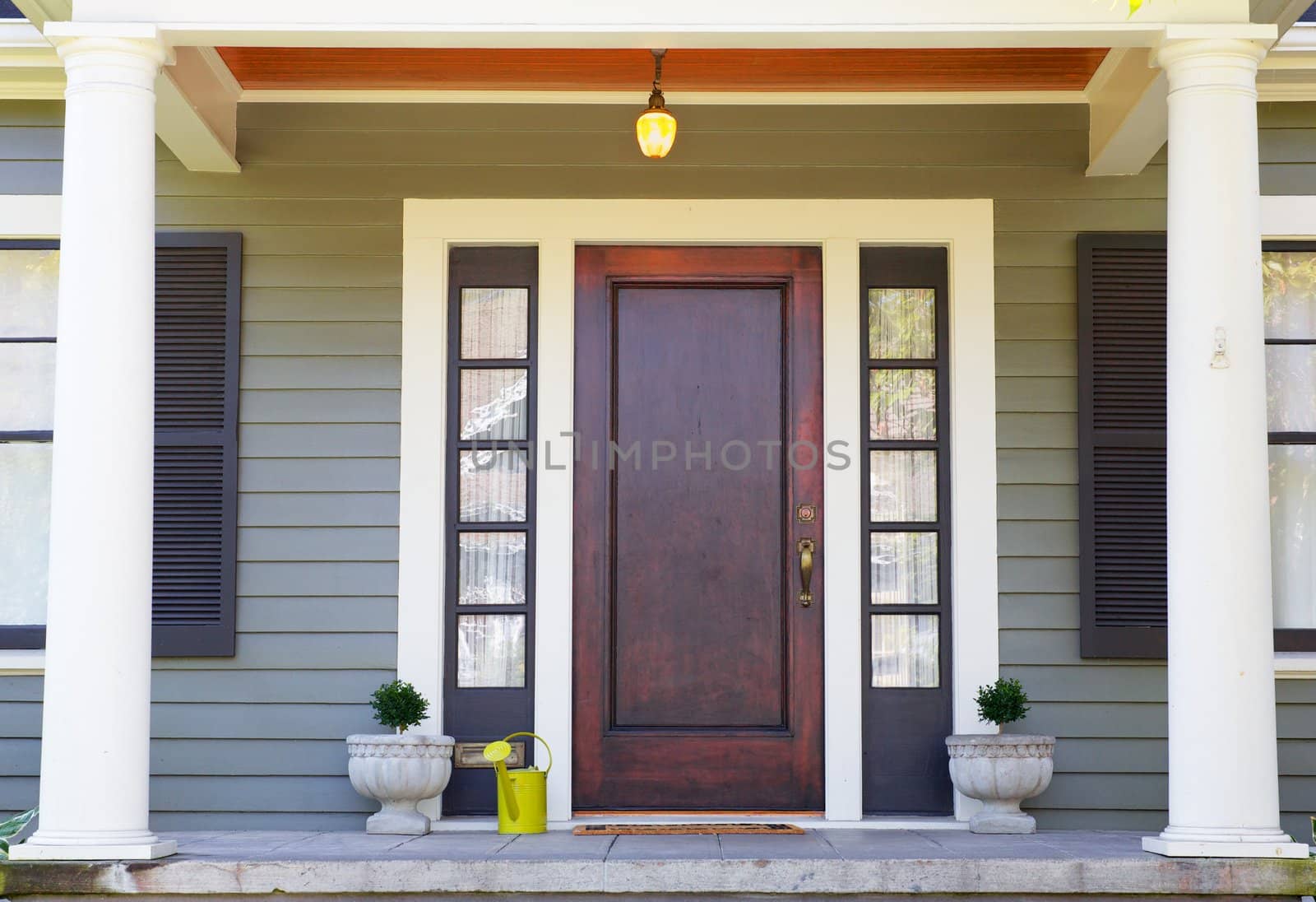 Brown stained Front Door by bobkeenan