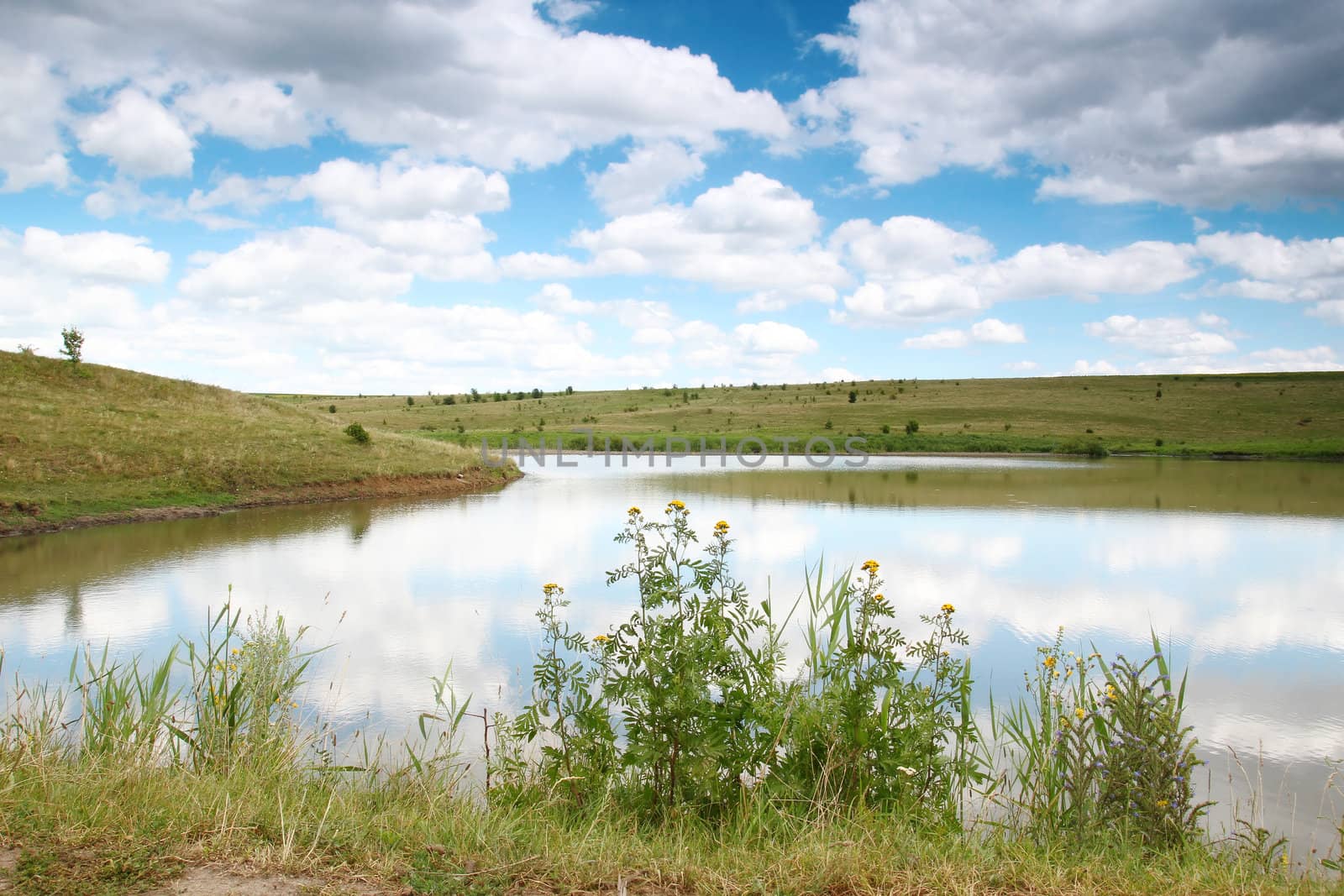 Beautifull lake landscape