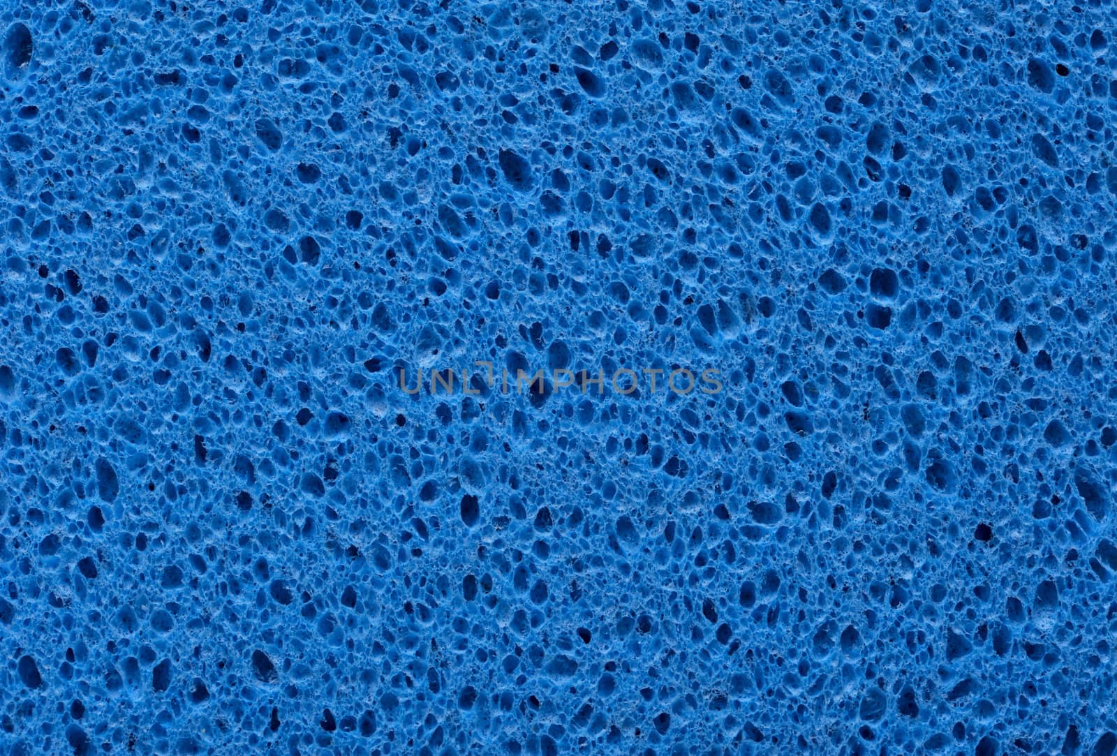 blue sponge with porous texture background