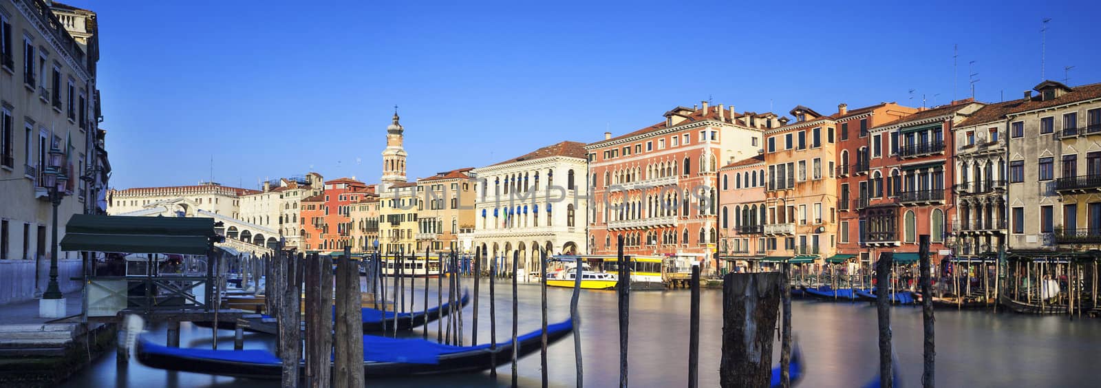 Panoramic view of Grand Canal, Venice