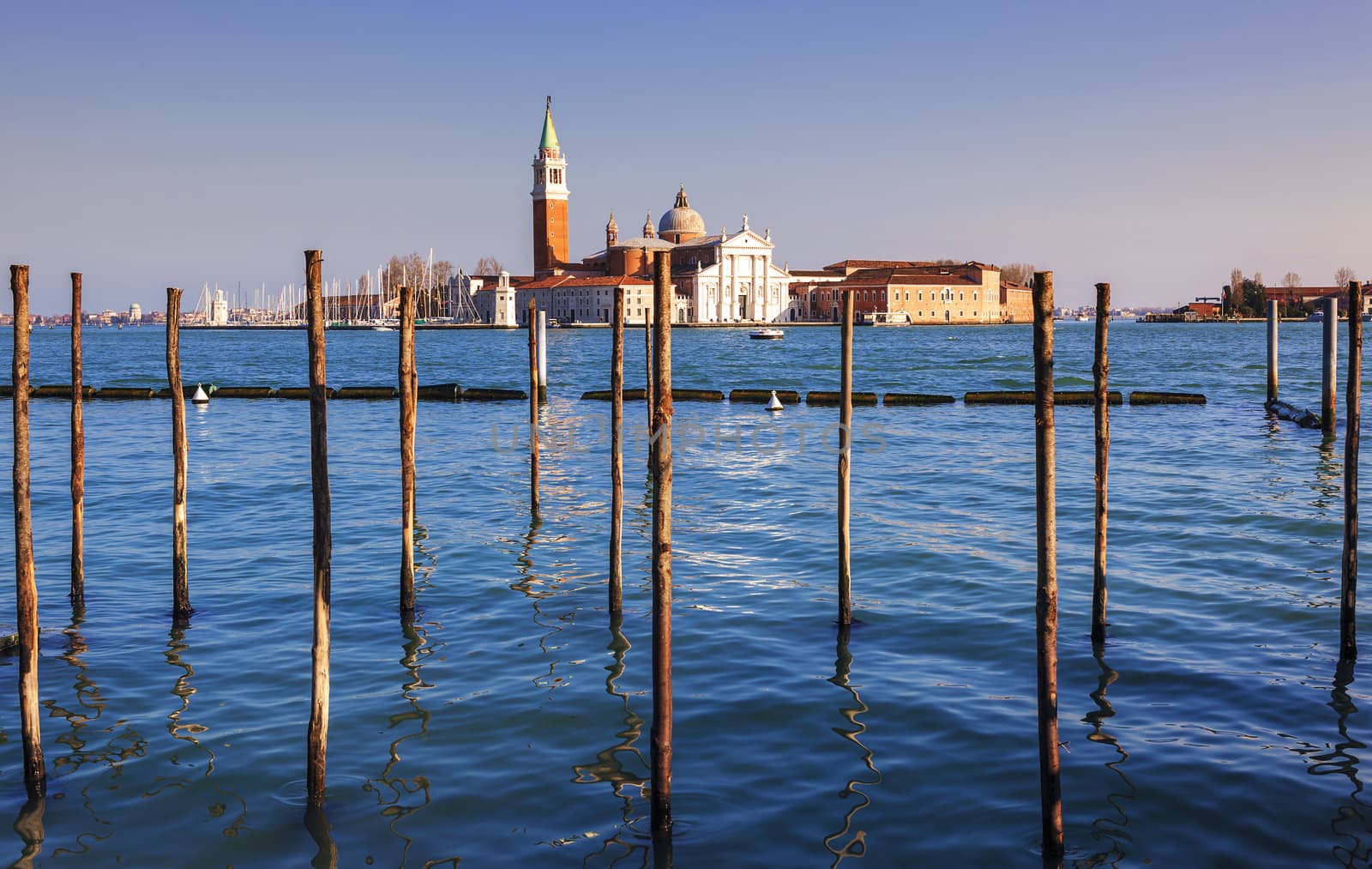 View of San Giorgio maggiore at sunset, Venice