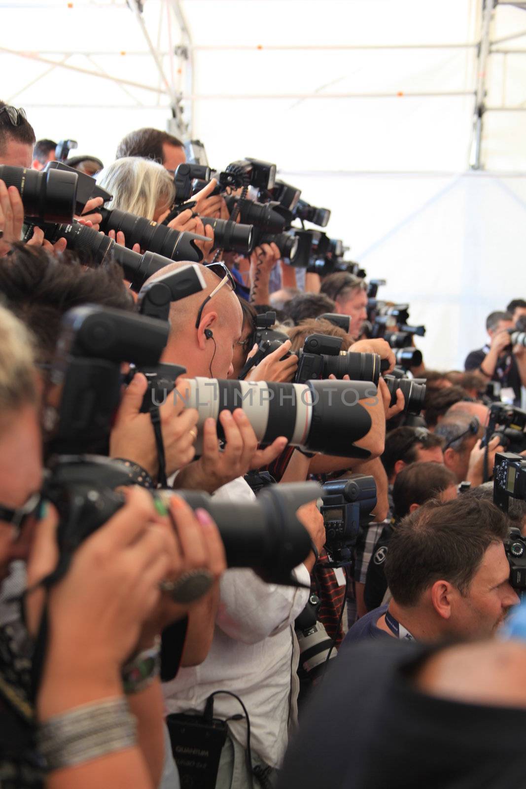 On the Red Carpet waiting for the nexr celebrity, 69th Venice Film Festival.