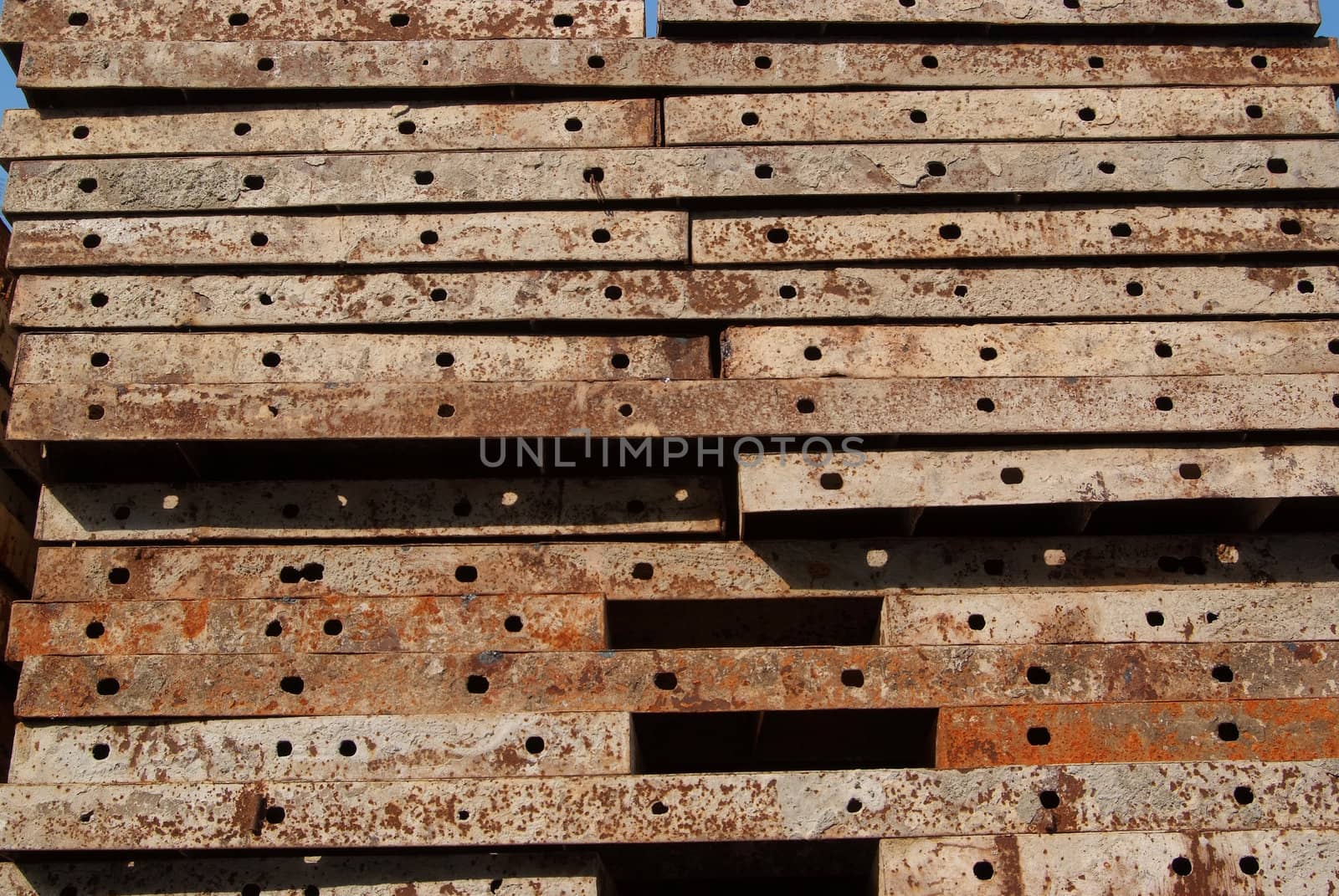 Texture of Steel for casting concrete blocks. by opasstudio