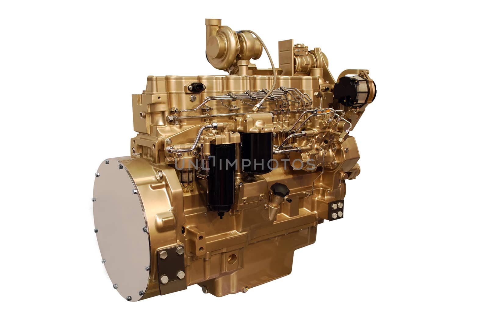 Heavy engine isolated on white background