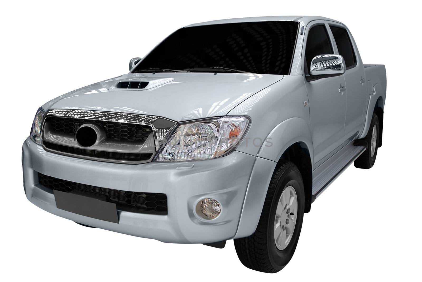 Pick-up truck isolated on white background
