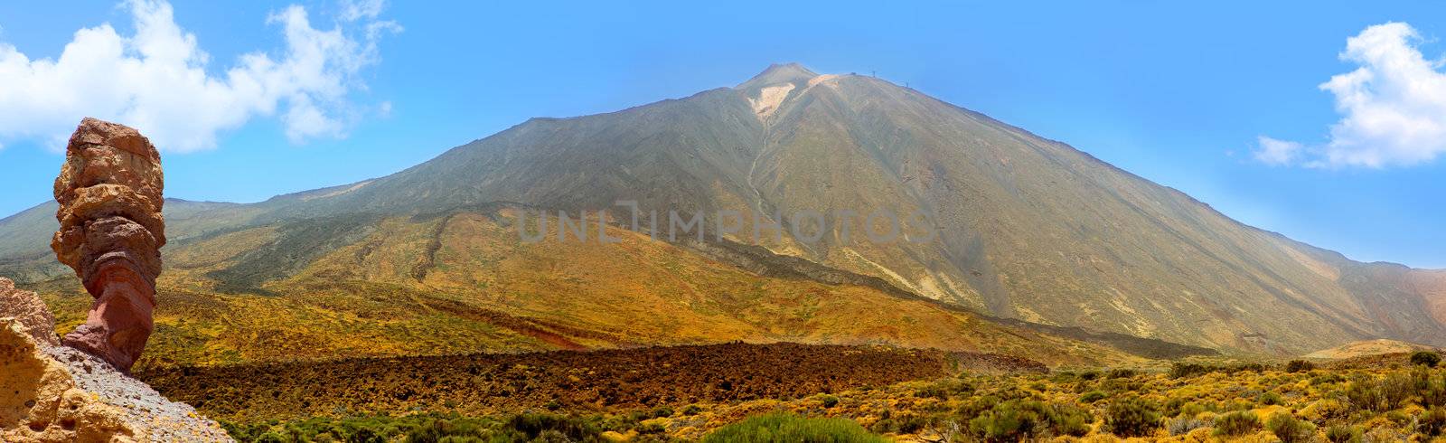 Teide National Park Roques de Garcia panoramic in Tenerife at Canary Islands photo mount