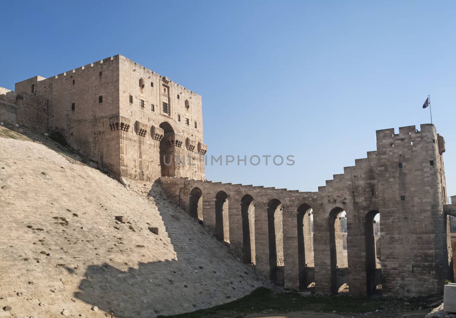 aleppo ancient citadel in syria