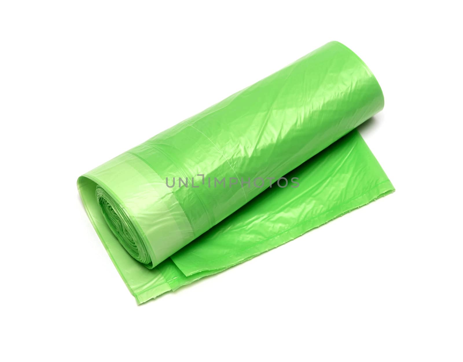 Garbage bag isolated on a white background