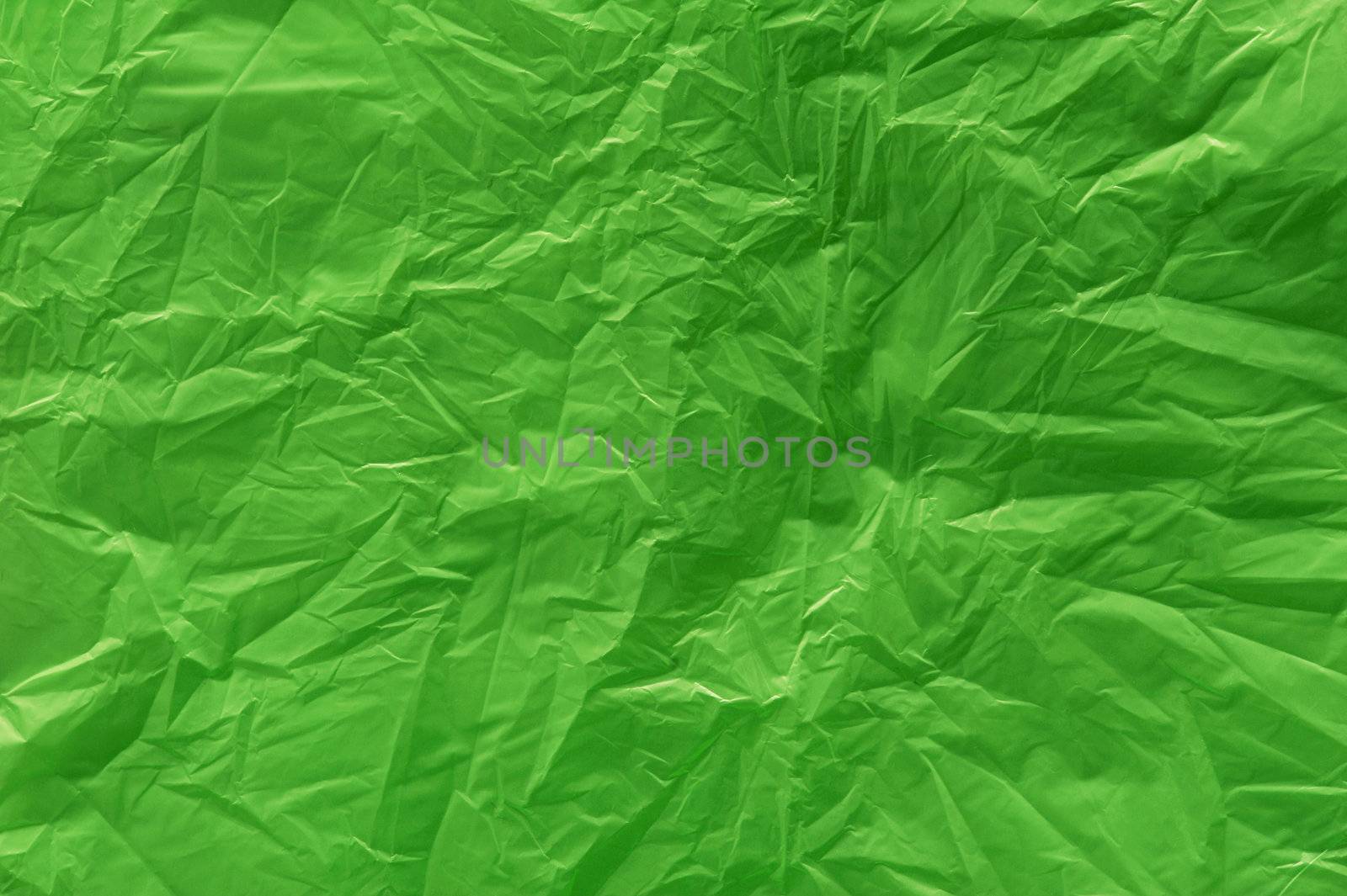 A green plastic bag texture, macro, background