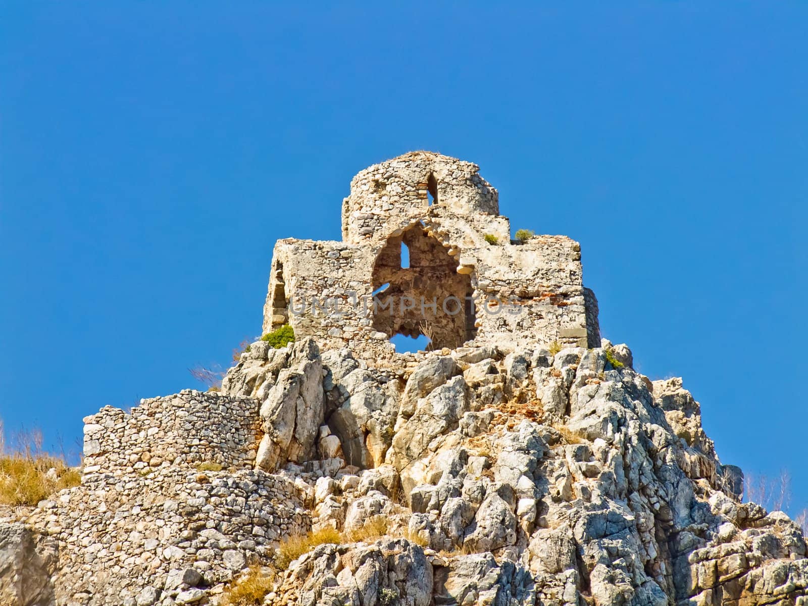 Ancient turkish wall in Alanya