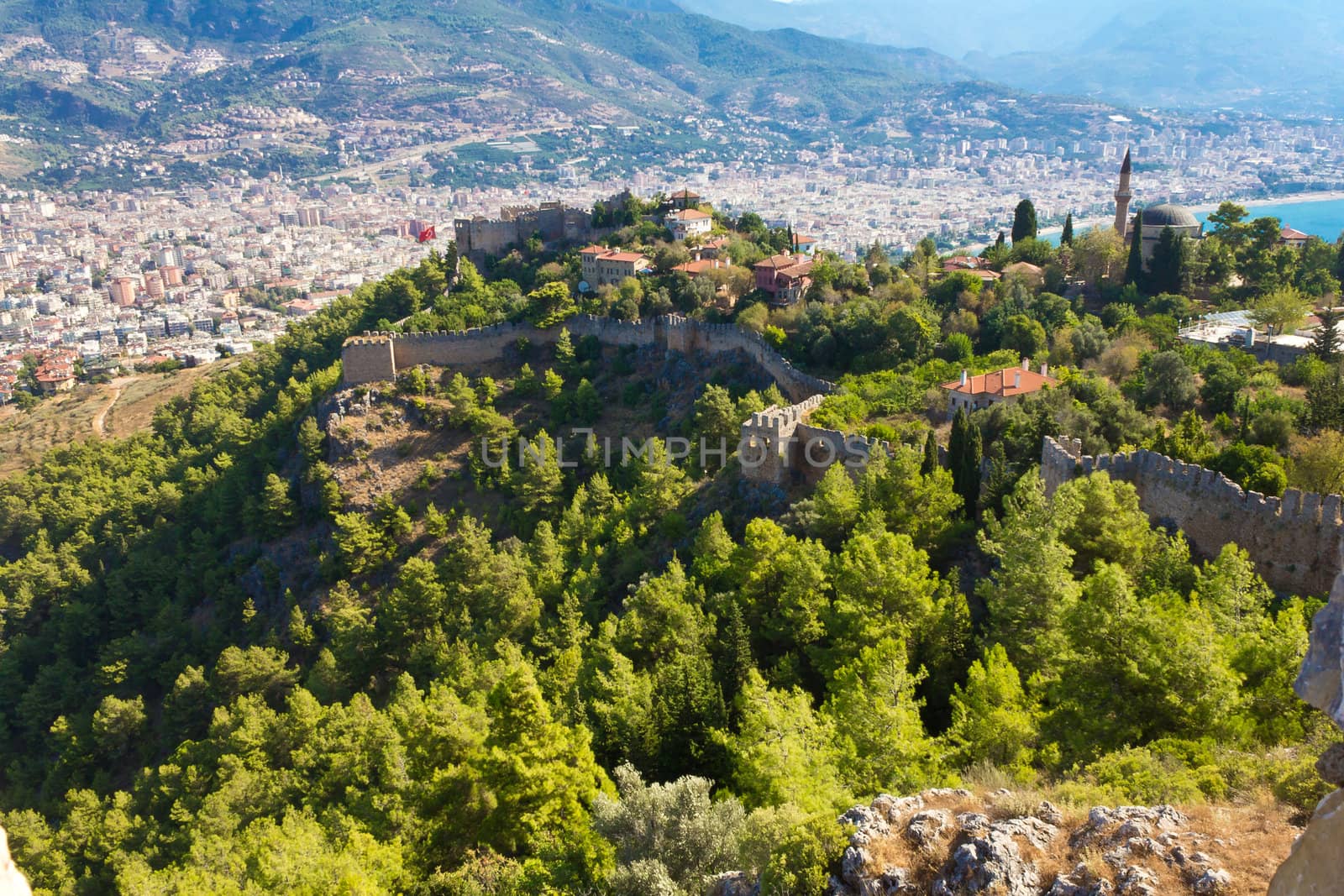 Ancient turkish wall in Alanya