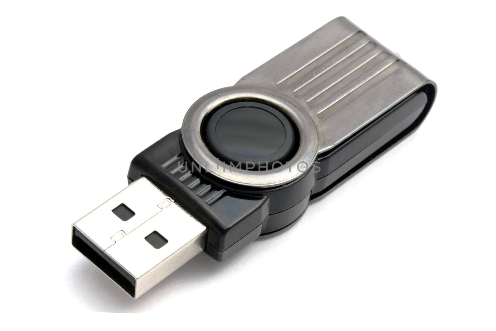 USB storage drive isolated on white 