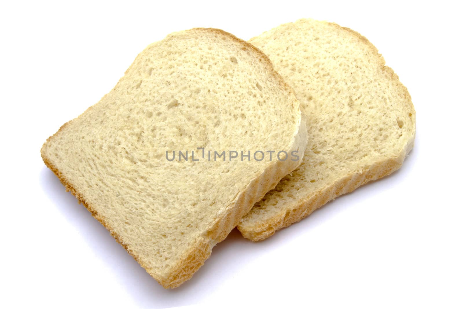 Fresh bread isolated on white background