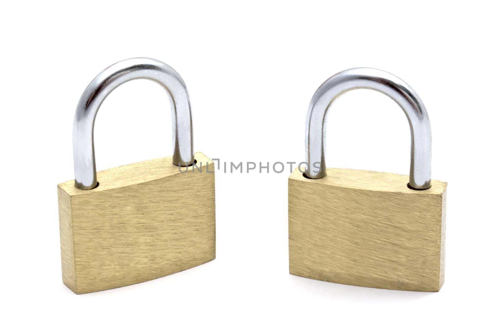 Padlock isolated on white background