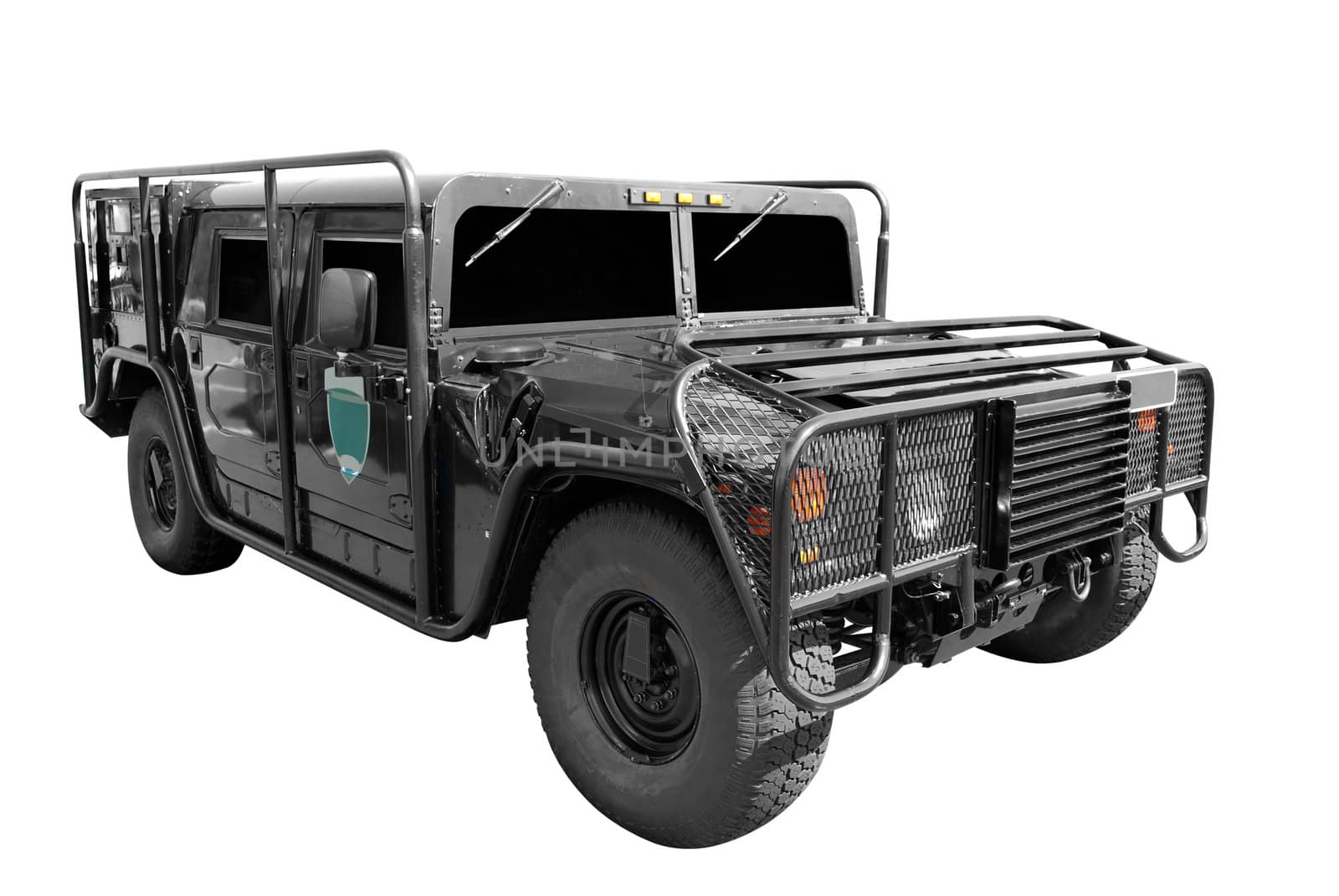 Special force 4x4 vehicle isolated
