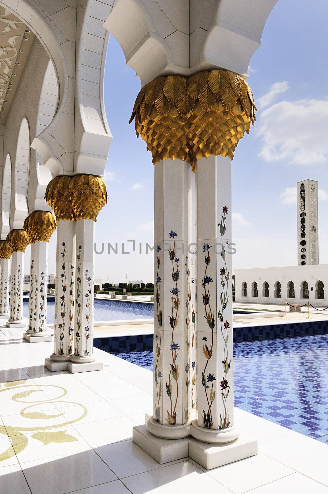 Sheikh Zayed mosque at Abu-Dhabi, UAE