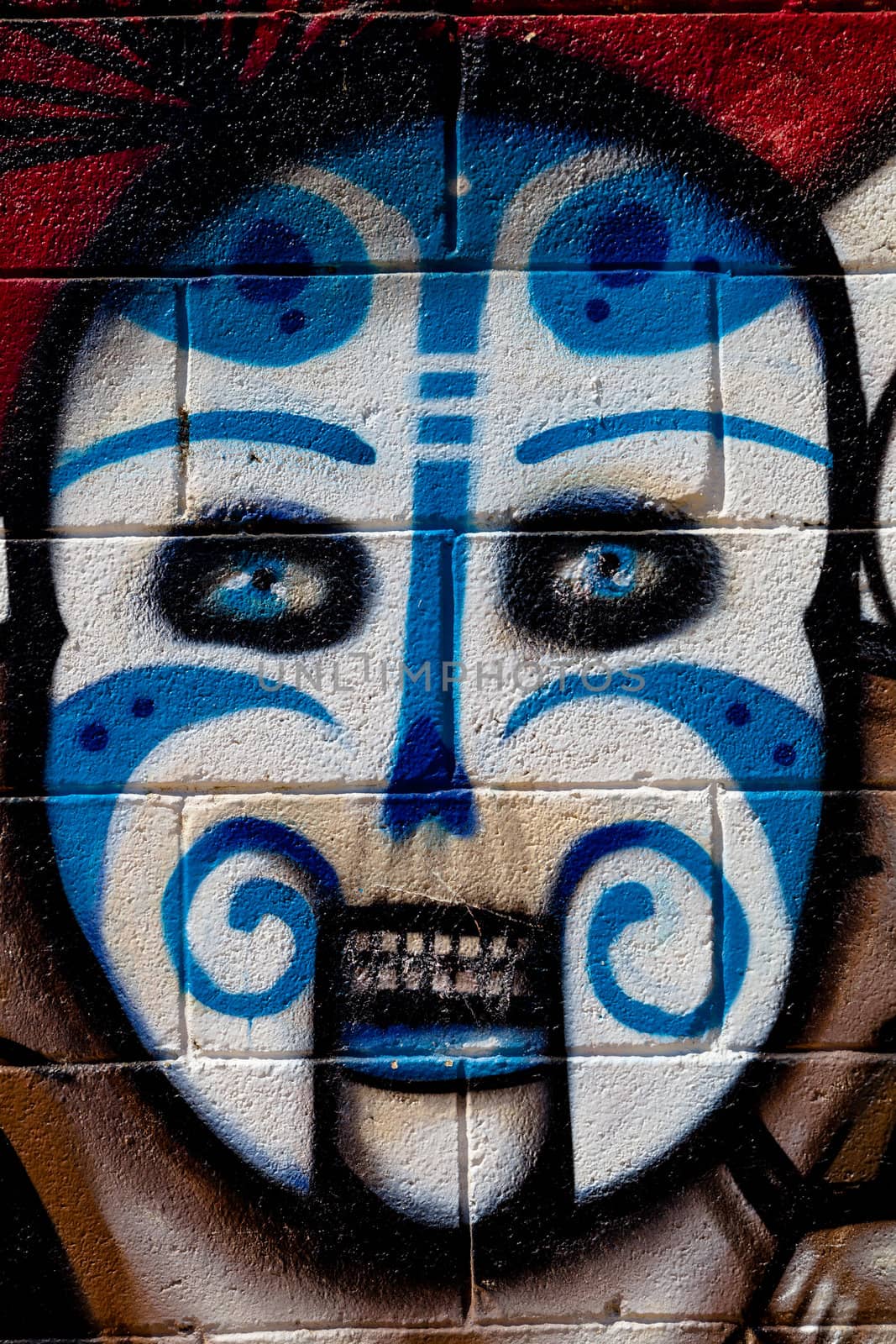 PUERTO REAL, CADIZ, SPAIN-JUL 15: Graffiti of unidentified artist on the first tournament of Graffiti of Puerto Real on Jul 15, 2011, in Puerto Real,  Spain